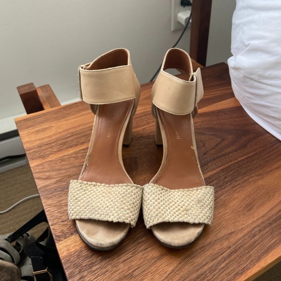 Enzo Angiolini Block Sandal Heels - Picture 1 of 5